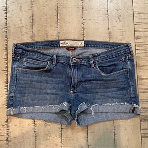 Hollister low rise jean denim shorts
